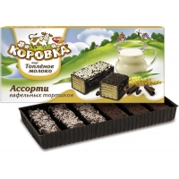 Торт 'Объед.Кондитеры '200г*6 Коровка топлёное молоко ассорти