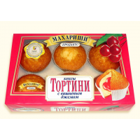 Тортини Кексы 200г*16 вишня