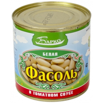 Фасоль белая в томатном соусе ГОСТ  'Бар...