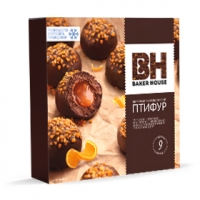 Пирожное 'Птифур 'Baker House 225г*10 Карамель-апельсин