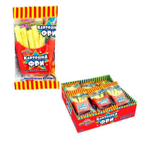 Жевательная резинка Канди Клаб 15гр*24*(12бл) Картошка фри