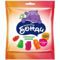Жевательный мармелад 'Бегемотик Бонди 'Яшкино 30гр*90 С Витаминами