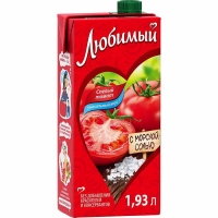 Сок 'Любимый '1,93л*6 Томатный (нектар)