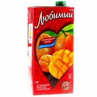 Сок 'Любимый '1,93л*6 Апельсин/Манго/Мандарин (напиток)