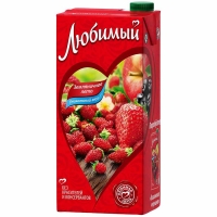 Сок 'Любимый '0,95л*12 Яблоко/ЧРябина/Земляника (напиток)
