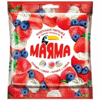 Жевательный мармелад 'Маяма 'Яшкино 70г*50 Клубника и черника со сливками