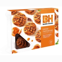Мини-пирожные крошковые 'Baker House '240гр*10 Вареная сгущенка