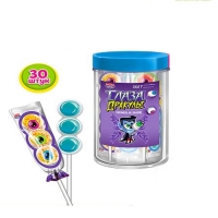 Карамель Канди Клаб 15гр*30*(12бан) Глаз Дракулы на палочке