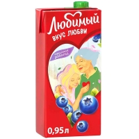 Сок 'Любимый '0,95л*12 Черника (напиток)