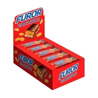 Батончики FUROR шоколадный 35г*21шт*(8бл) Caramel&Peanut
