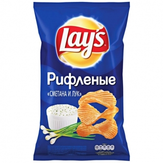 Лейс  70 г*25 чипсы Сметана/Лук