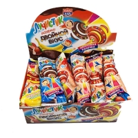 Карамель Канди Клаб Лучистик на неон.палочке 10гр*30*(12бл) Ассорти двойной вкус