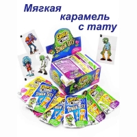 Карамель Канди Клаб Мягкая  5гр*40*(12бл) Супер Стик с тату Зомби