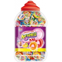 Карамель Канди Клаб 24гр*100*(6бан) Лизунец XXL на палочке с жев.резинкой