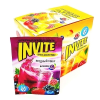 INVITE  растворимый напиток 9гр*24*(8бл) Ягодный микс