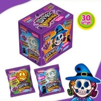 Карамель Канди Клаб Взрывная  1гр*30*(12бл) Шарики-Кошмарики  с тату