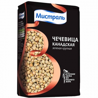 Чечевица 'Мистраль ' 450г*12 зеленая кру...