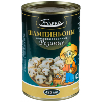 Шампиньоны резаные  'Барко ' 425мл*24 ж/б