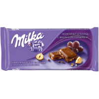 Милка шоколад 85гх20шт. Фундук/Изюм