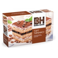 Торт бисквитный Baker House 350г*8 Тирамису