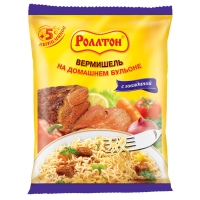 Вермишель б/п 'Роллтон ' 60г*42 Говядина